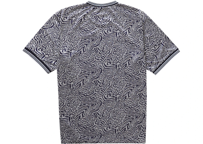 Supreme Supreme Umbro Jacquard Animal Print Soccer Jersey Navy outlook