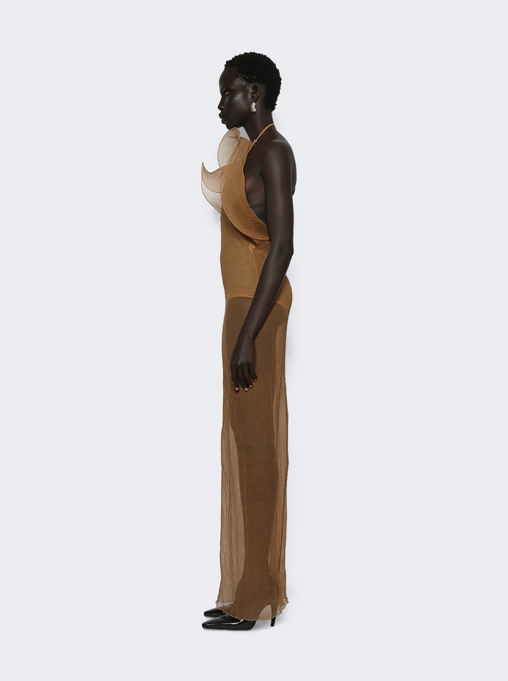 Organza Gown Beige - 3
