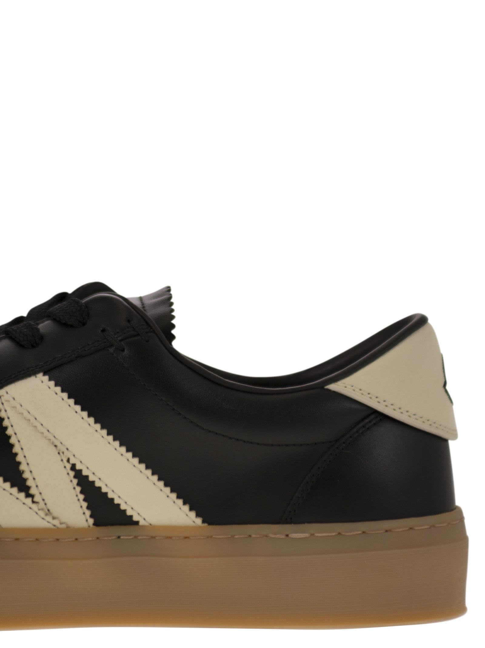 Moncler Men Monaco2 - Leather And Nubuck Sneakers. - 7