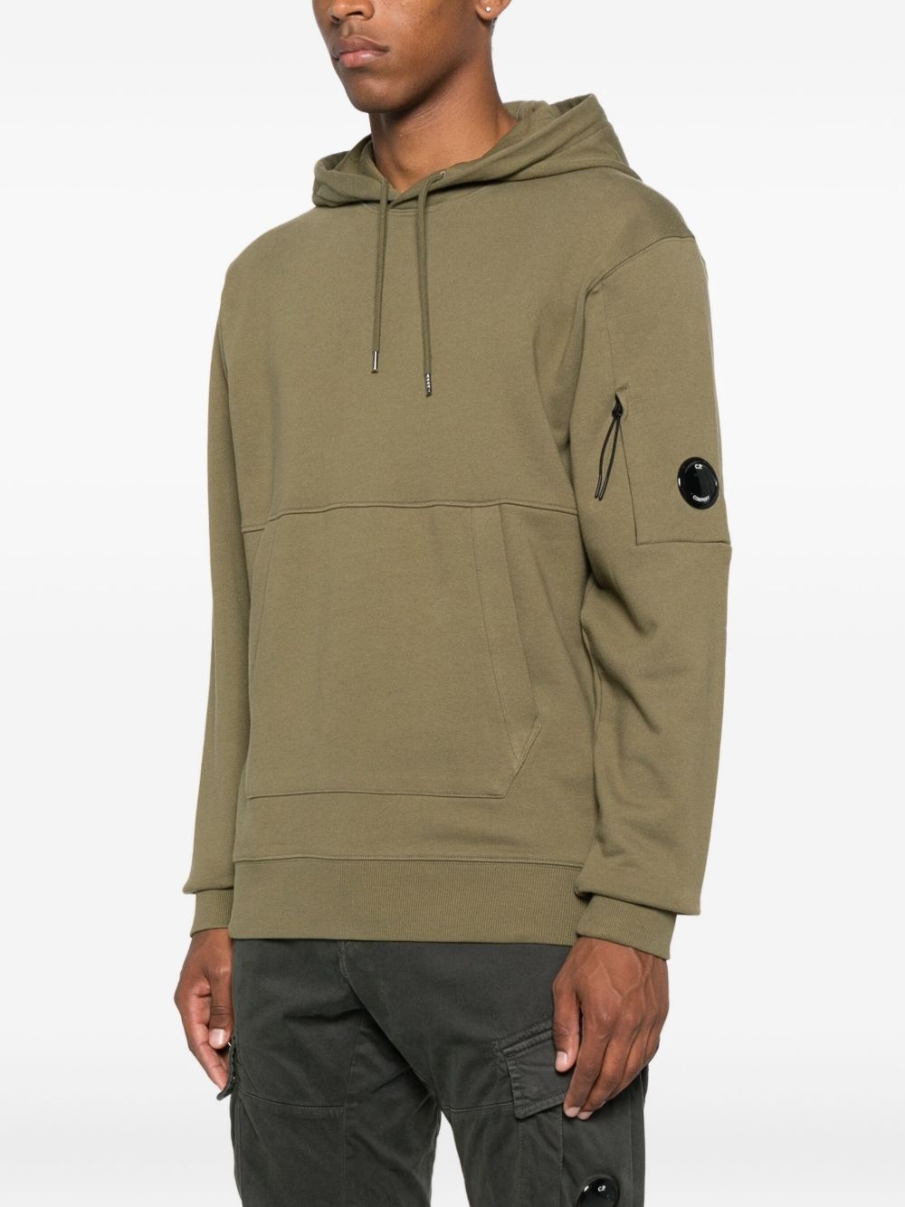 pocket-detail hoodie - 3