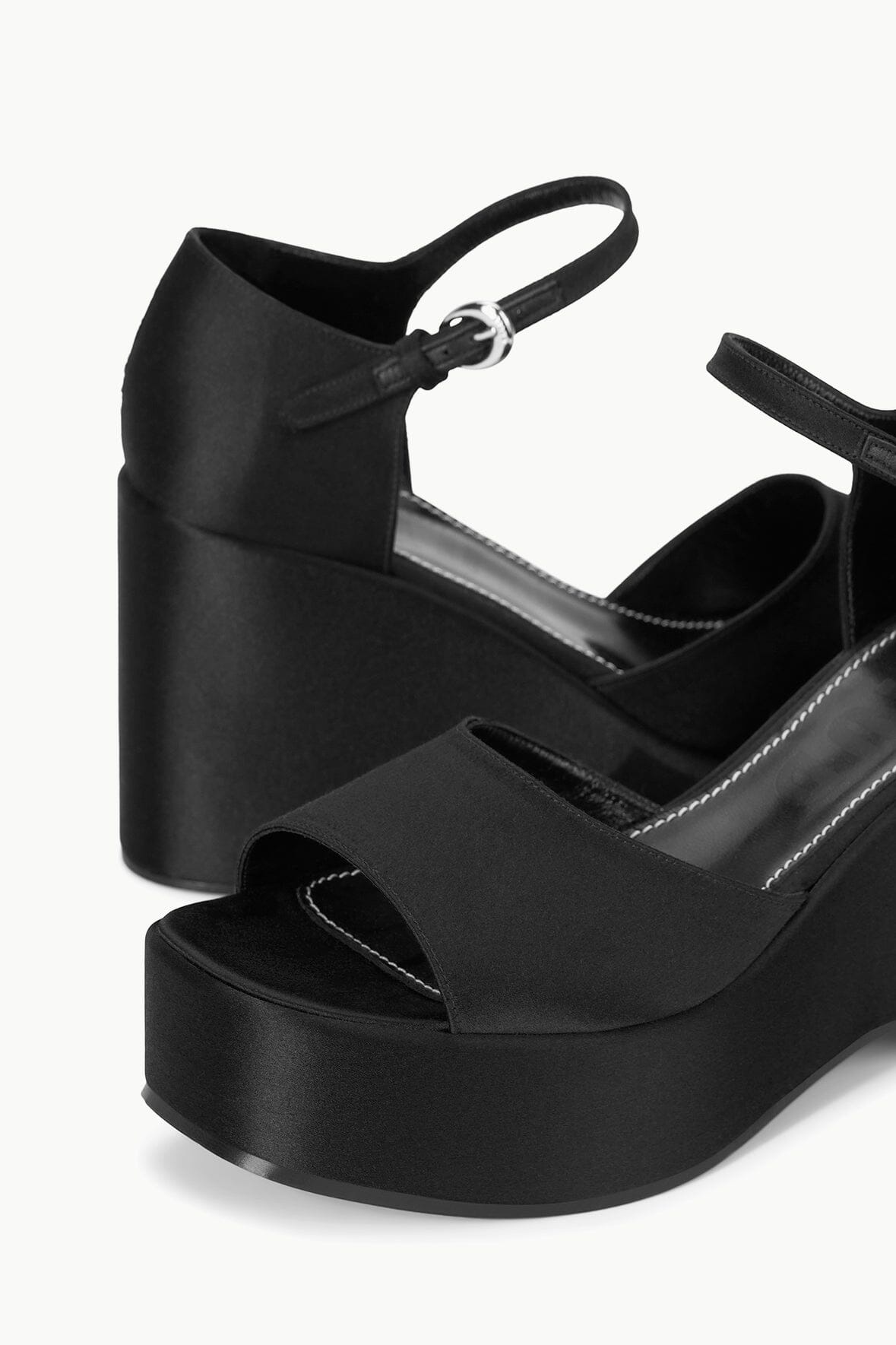 STAUD STELLA PLATFORM SANDAL BLACK - 6