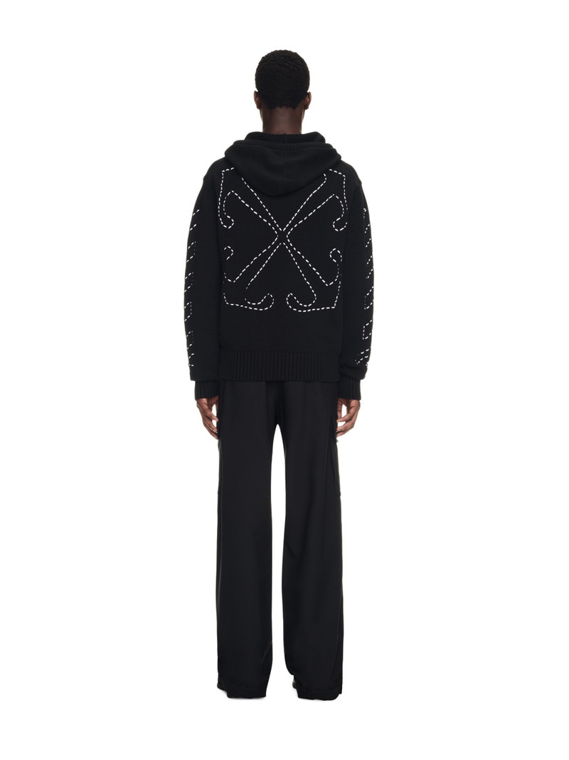Stitch Arr Diags Knit Hoodie 4