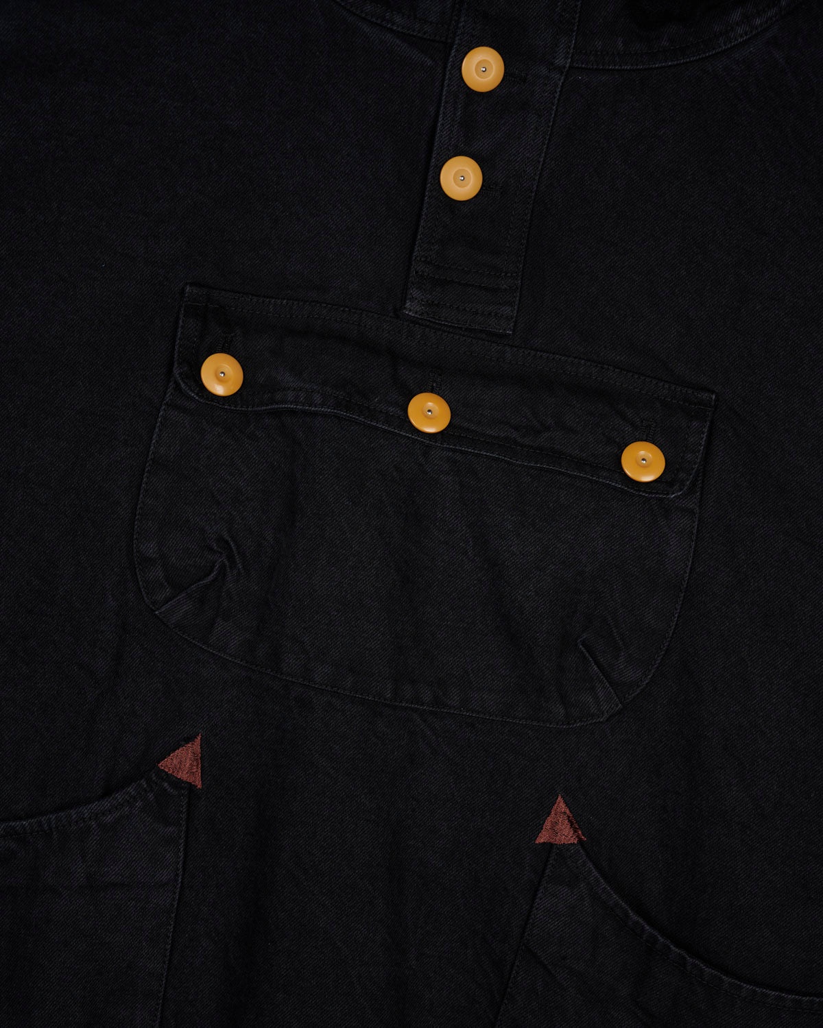 Denim Smock - Black - 3