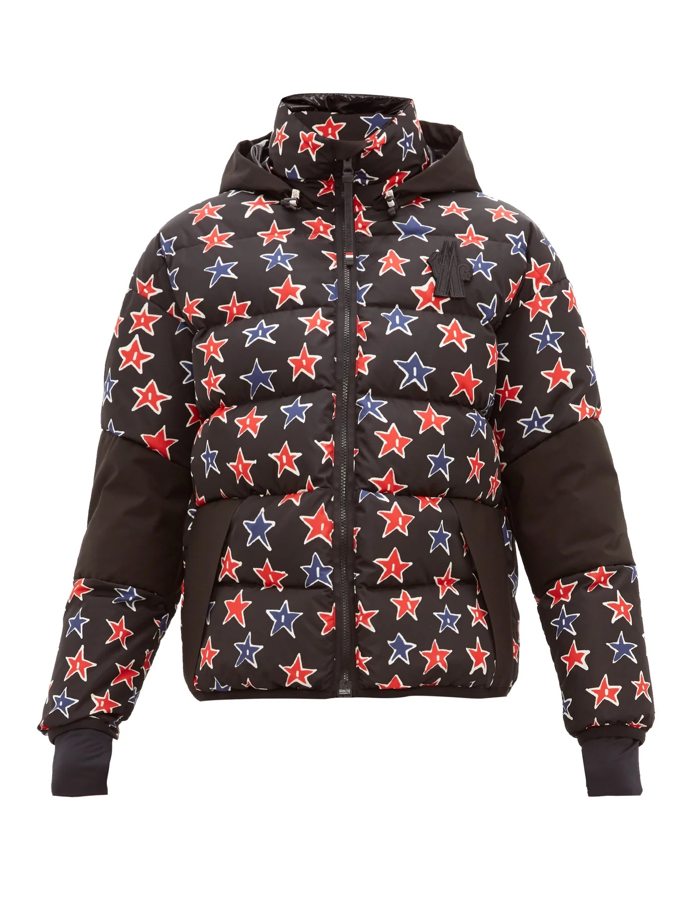 Star-print quilted down technical ski jacket - 1