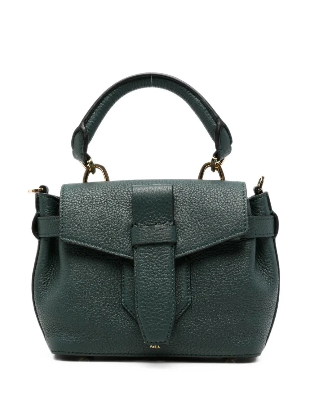 Handbag Green Leather "Charlie Mini" - 1