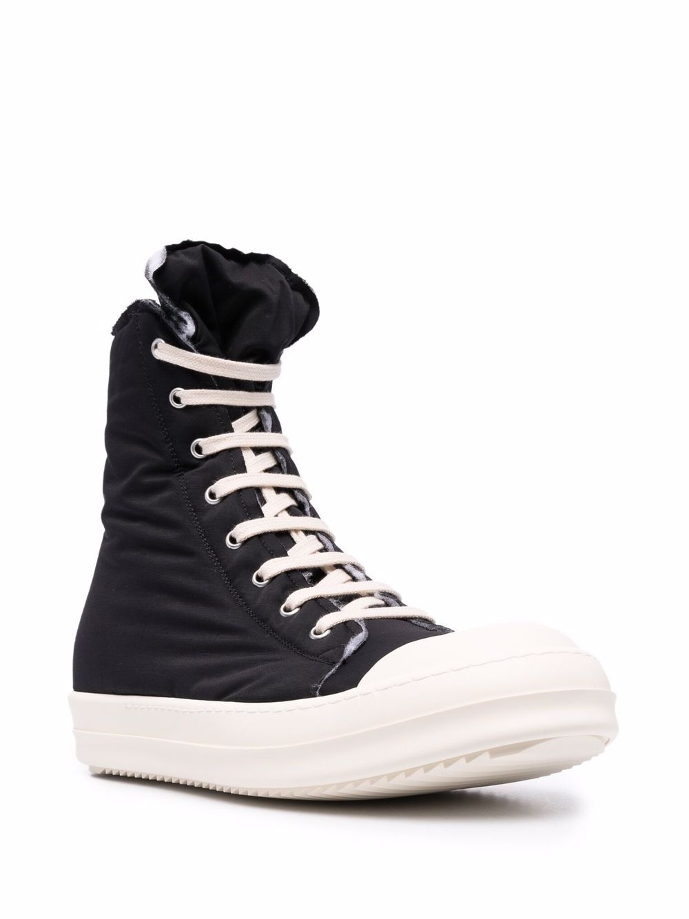 high-top canvas sneakers - 2