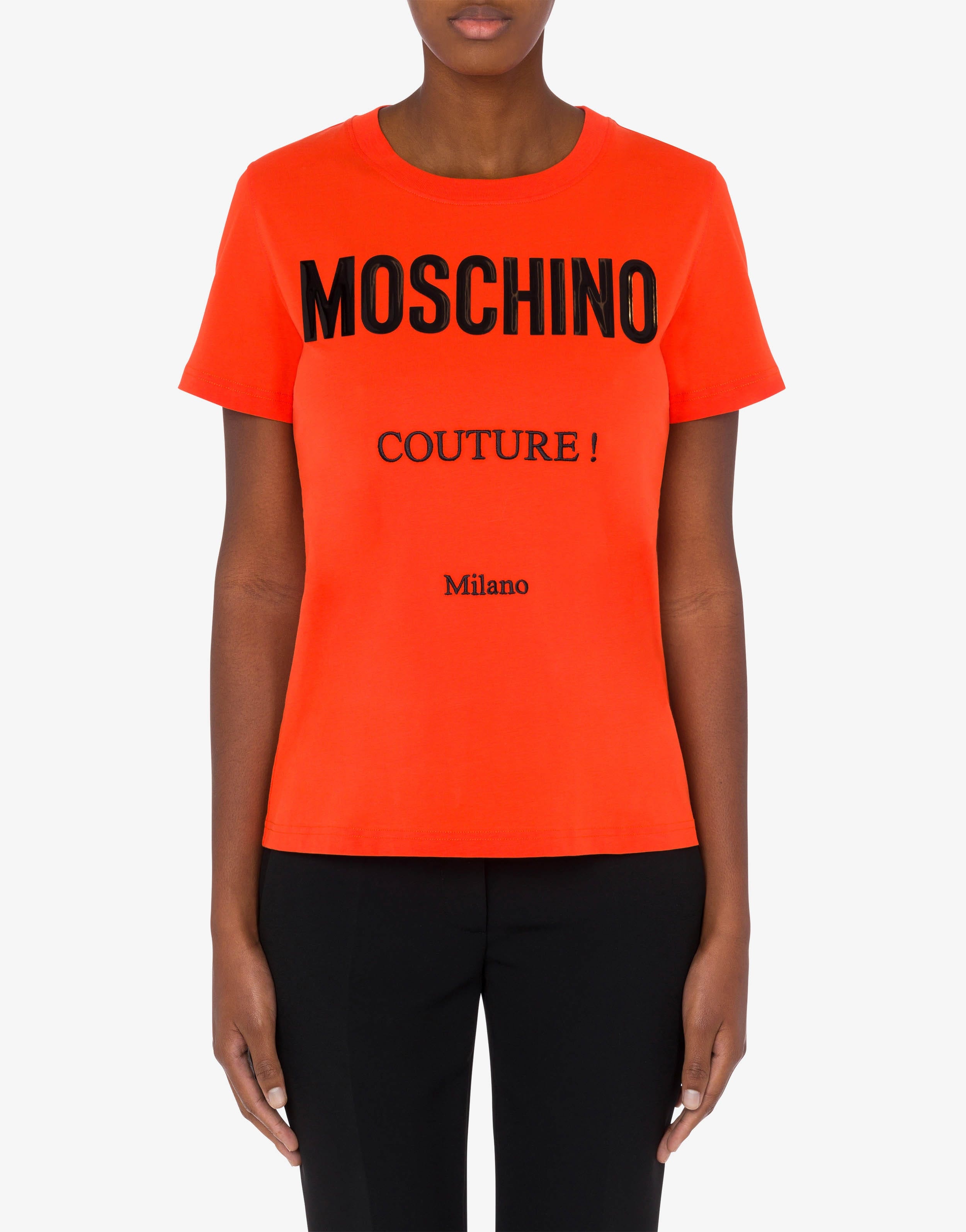 MOSCHINO COUTURE ORGANIC JERSEY T-SHIRT - 2
