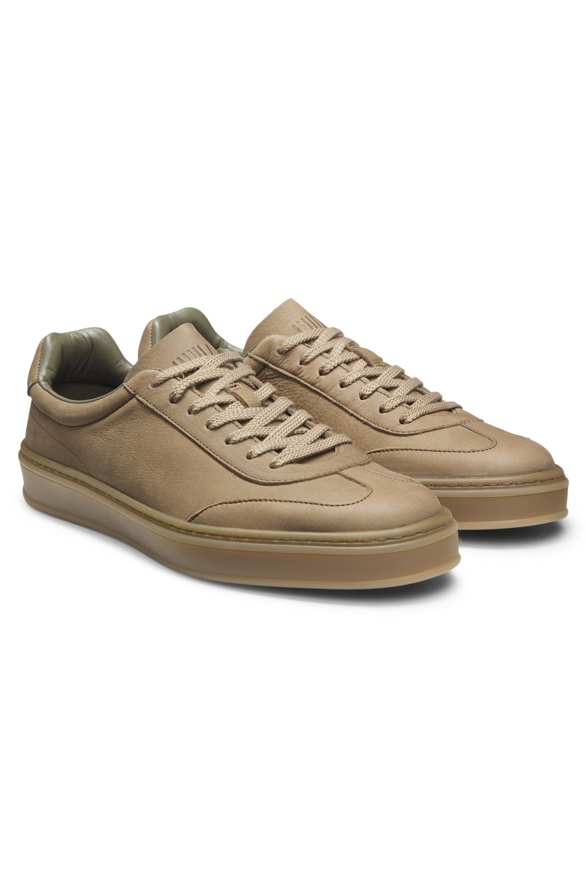 BECKHAM X BOSS LEATHER TRAINERS WITH RUBBER SOLE - 2
