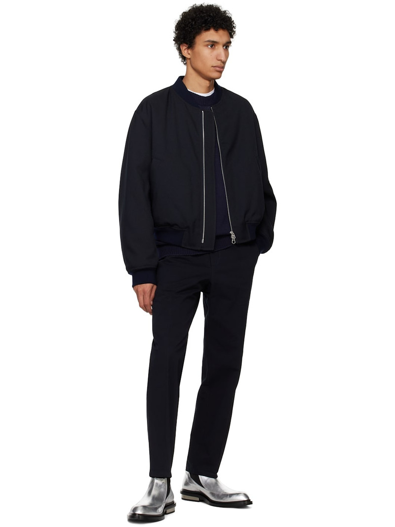 Jil Sander Navy Padded Bomber Jacket outlook