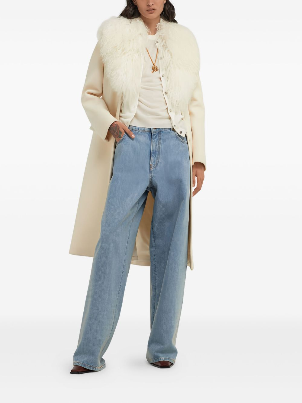 wool button-front cardigan - 2