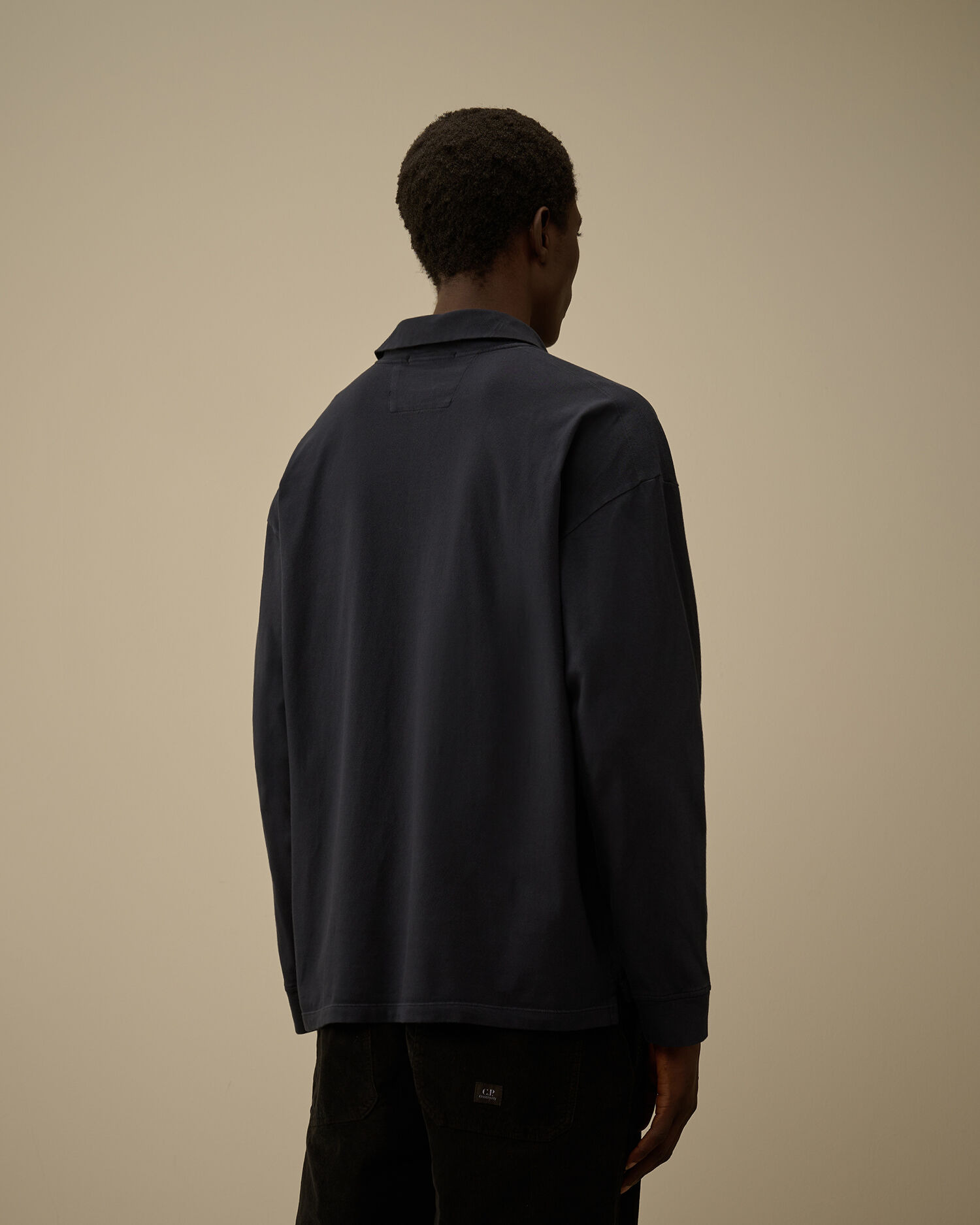 20/1 Jersey Long Sleeve Boxy Polo - 4