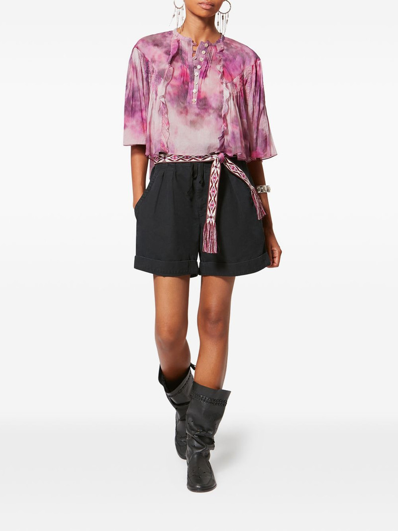 Isabel Marant Étoile Veelia ruffled buttoned blouse outlook