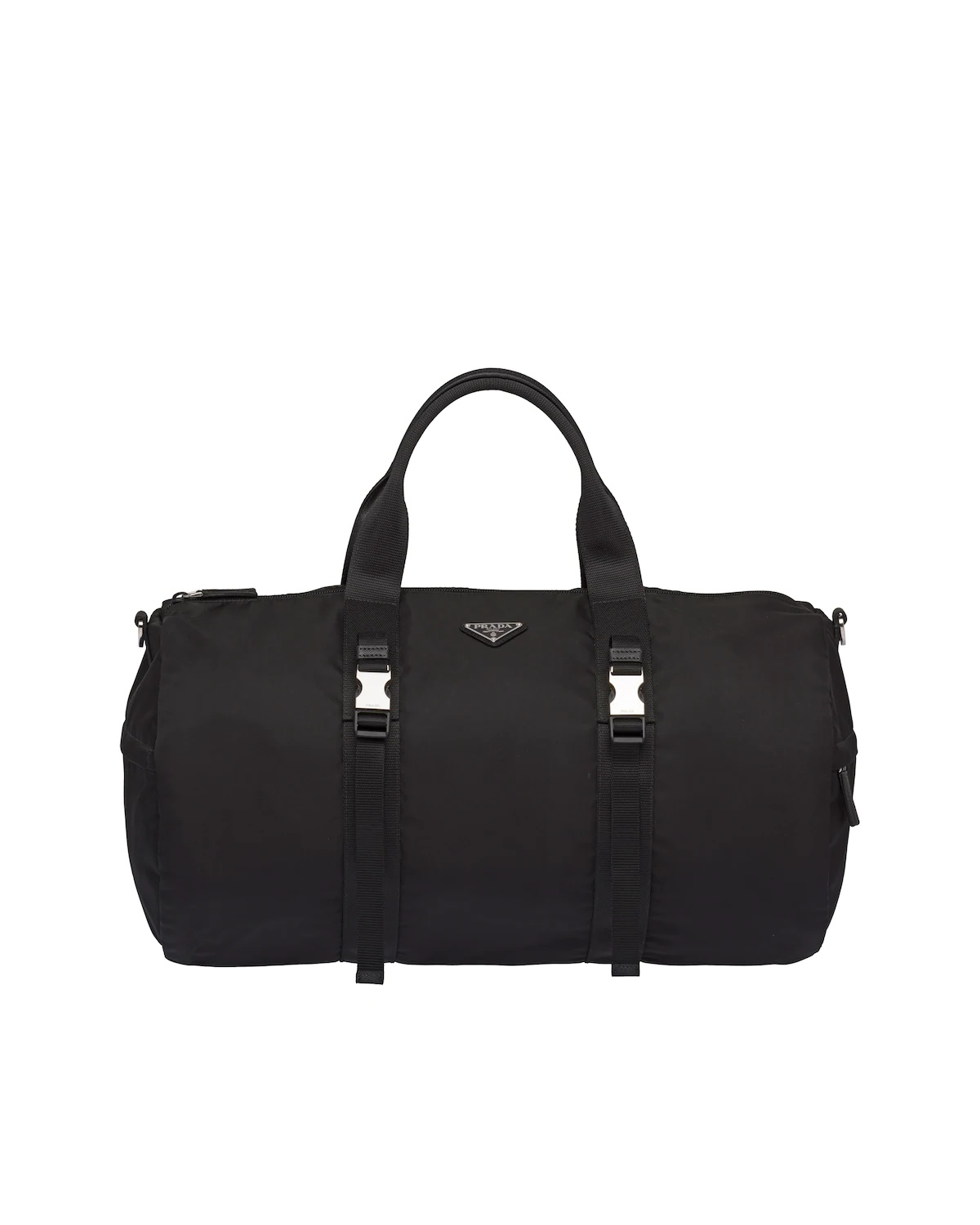 Nylon and Saffiano leather duffel bag - 1