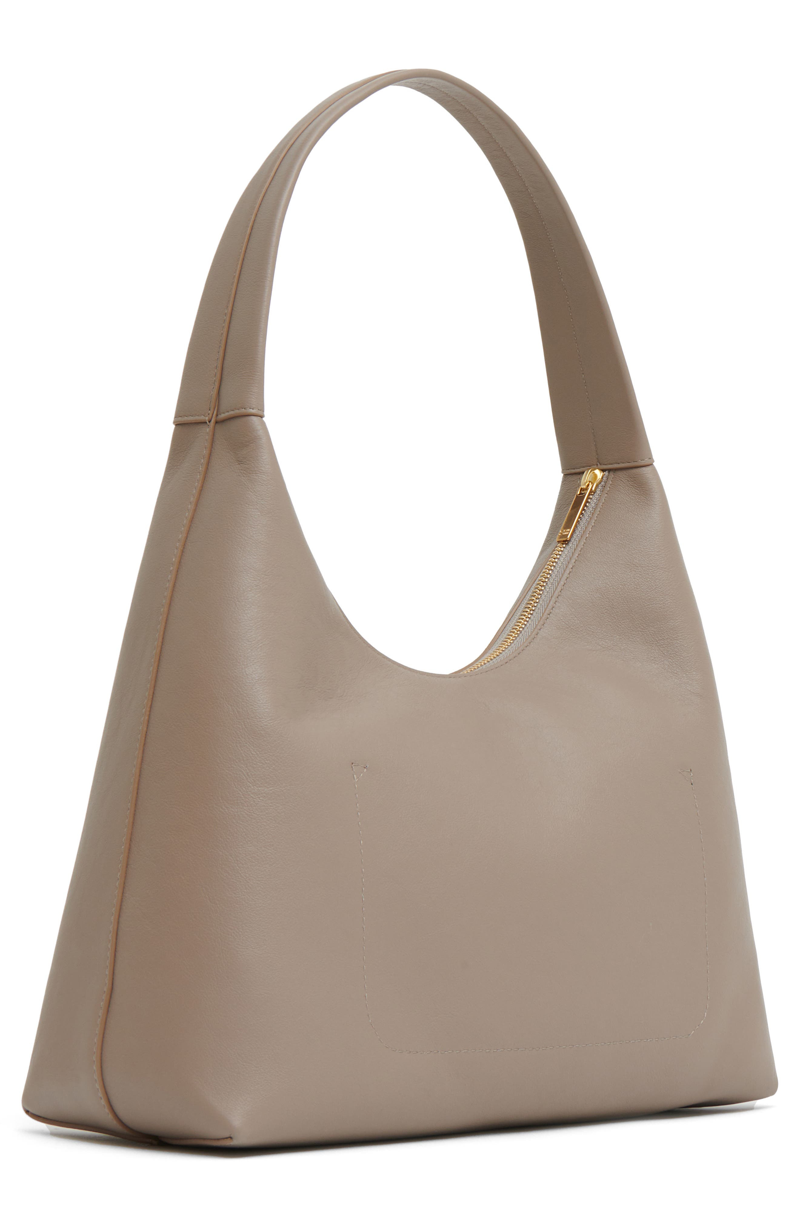 Mansur Gavriel Candy Pebbled Leather Shoulder Bag in Elefante at Nordstrom - 3