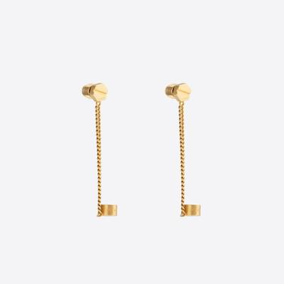 BALENCIAGA Screw Earrings in Gold outlook