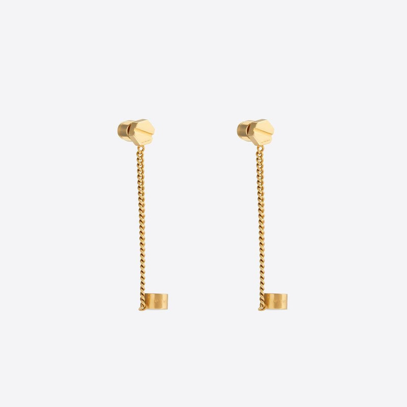 BALENCIAGA Screw Earrings in Gold outlook