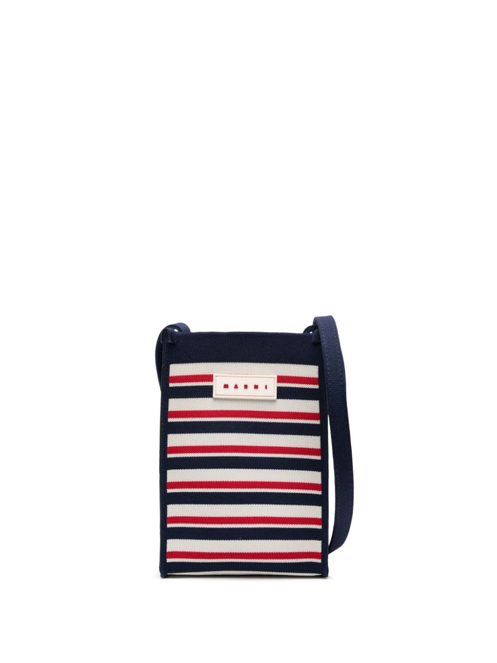 mini striped crossbody bag - 1