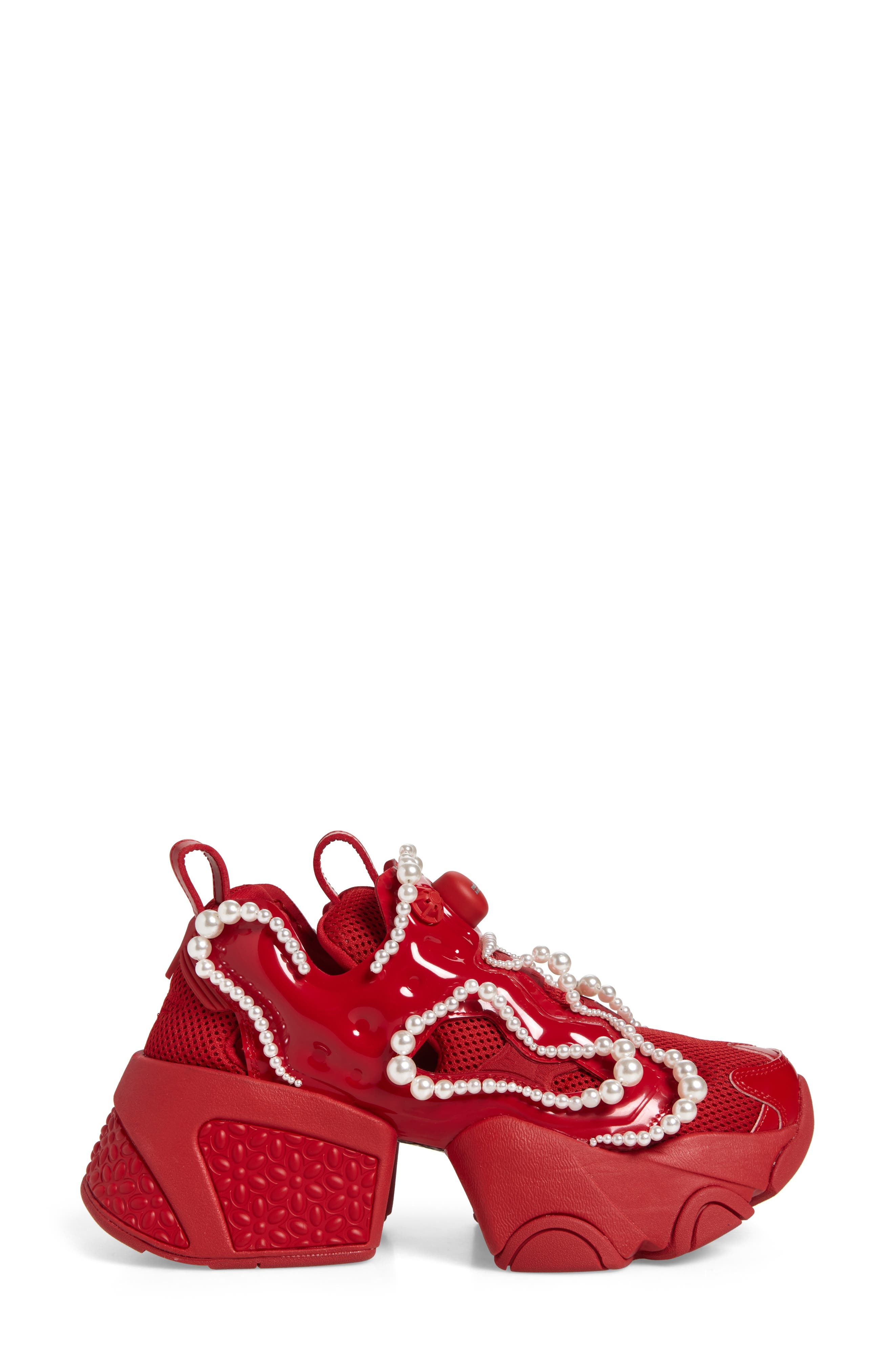 Noir Kei Ninomiya x Reebok Instapump Fury Platform Sneaker in Red at Nordstrom - 3