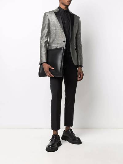 DSQUARED2 Blazer metálico com acabamento de cetim outlook