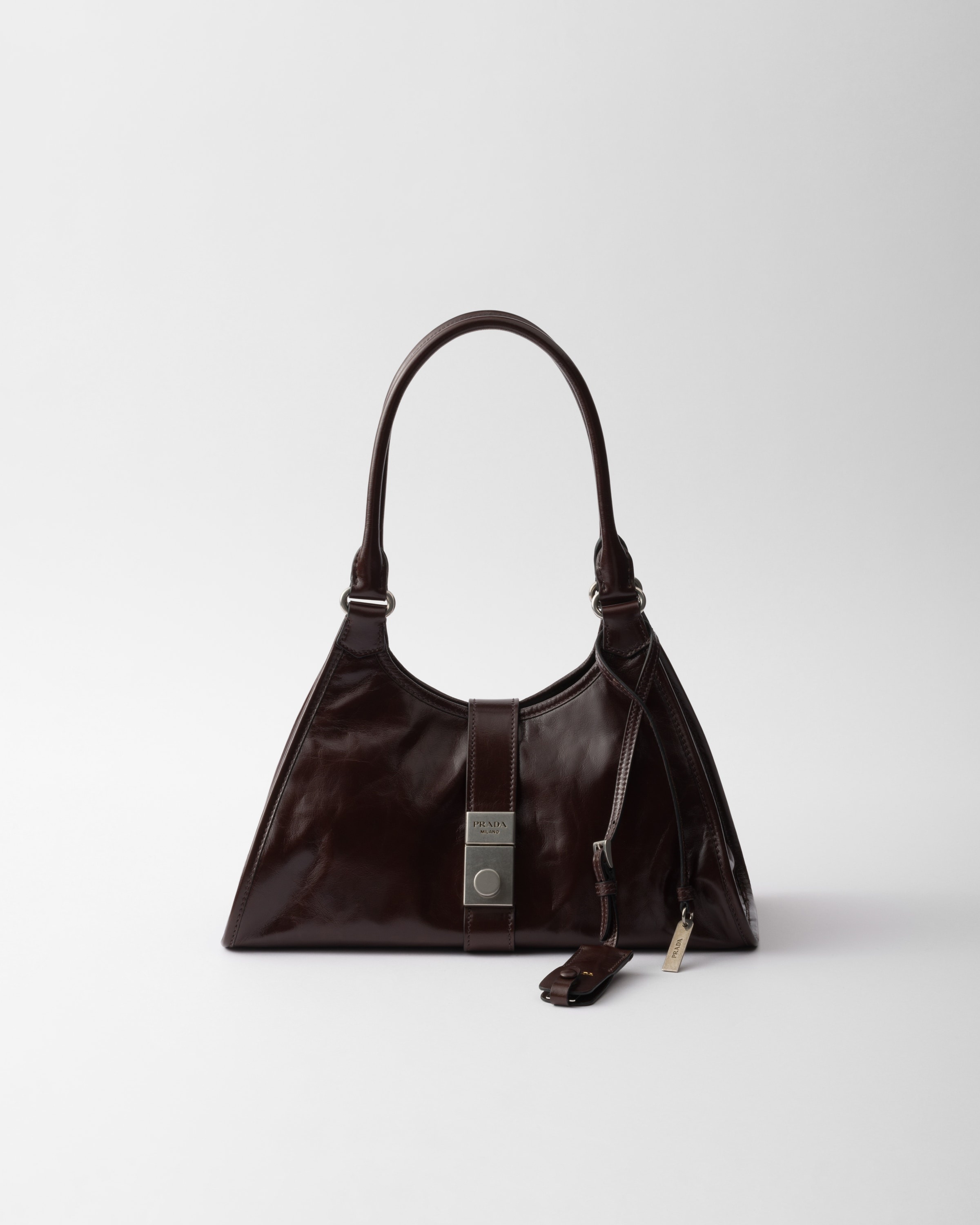 Medium leather tote bag - 1