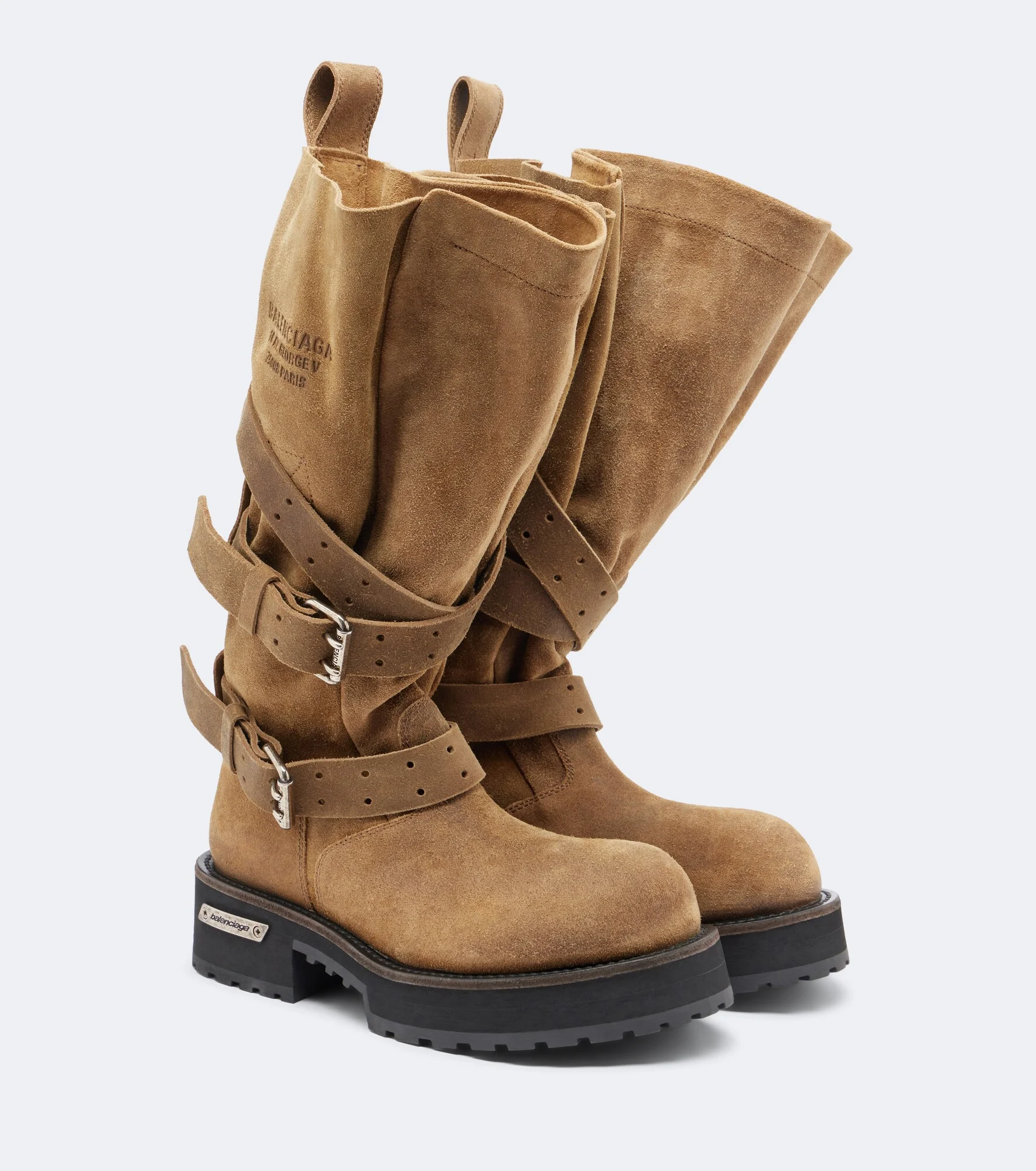 Venom suede biker boots - 1