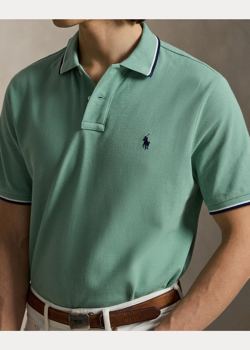 Classic Fit Mesh Polo Shirt 5