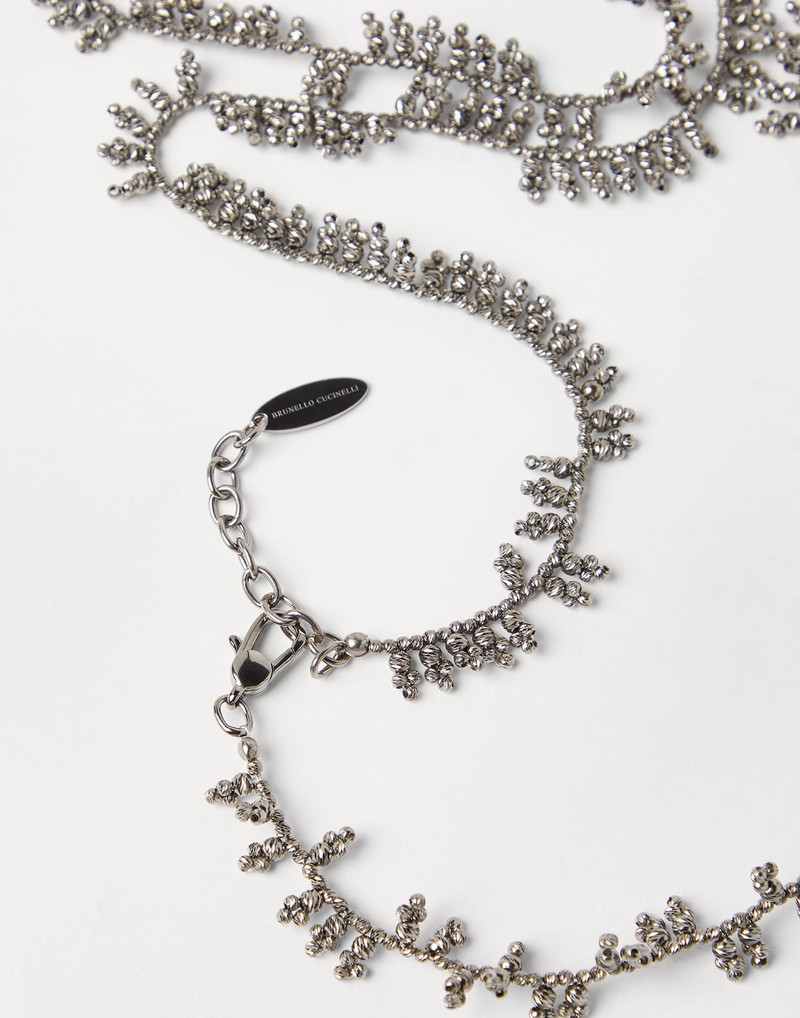 Brunello Cucinelli Sterling silver knotted bracelet outlook