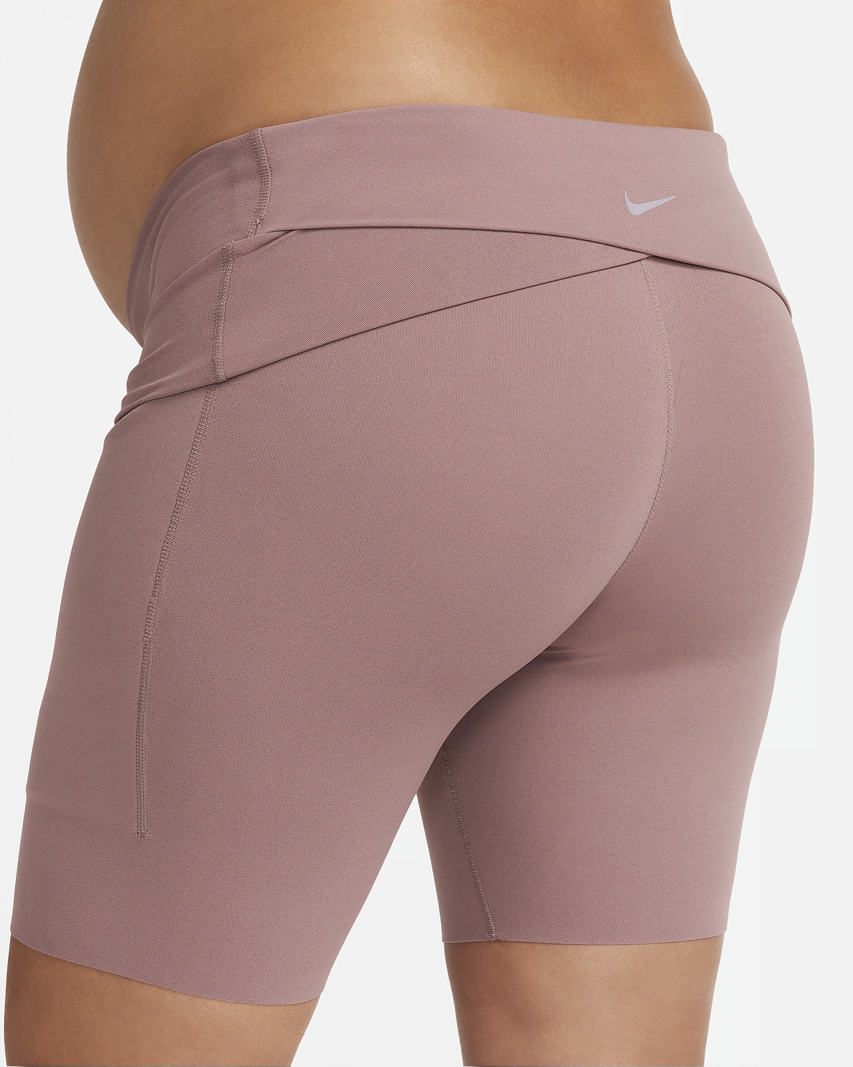 Nike Women's Zenvy (M) Gentle-Support High-Waisted 8" Biker Shorts with Pockets (Maternity) - 7