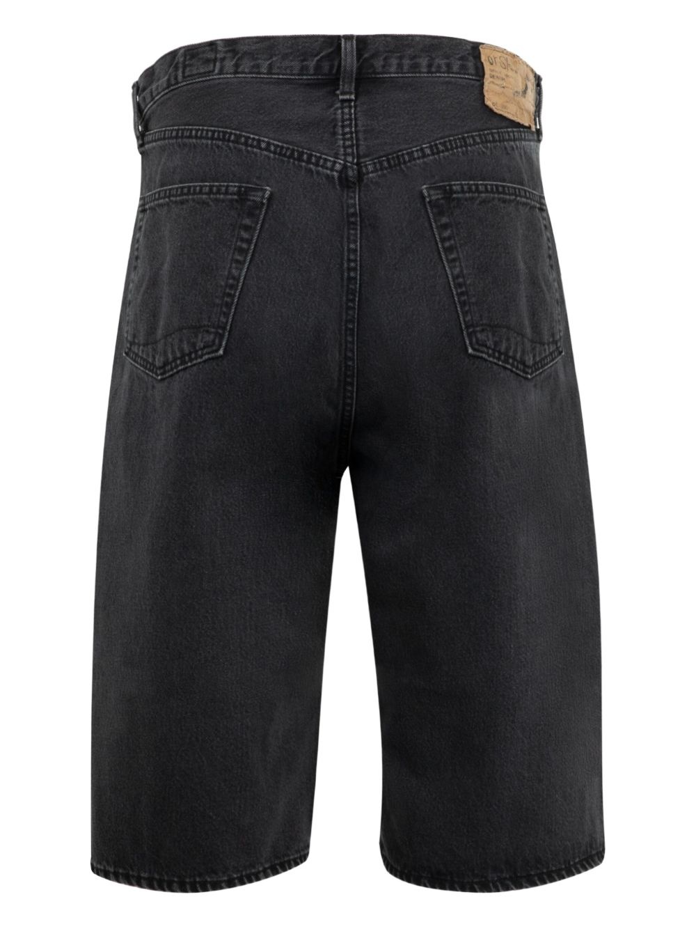 cotton denim shorts - 2