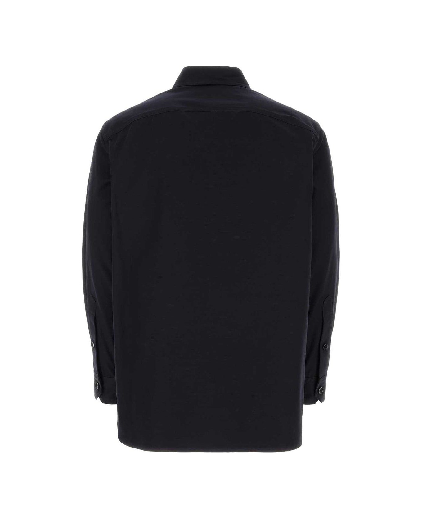 Vlogo Plaque Straight Hem Shirt - 2
