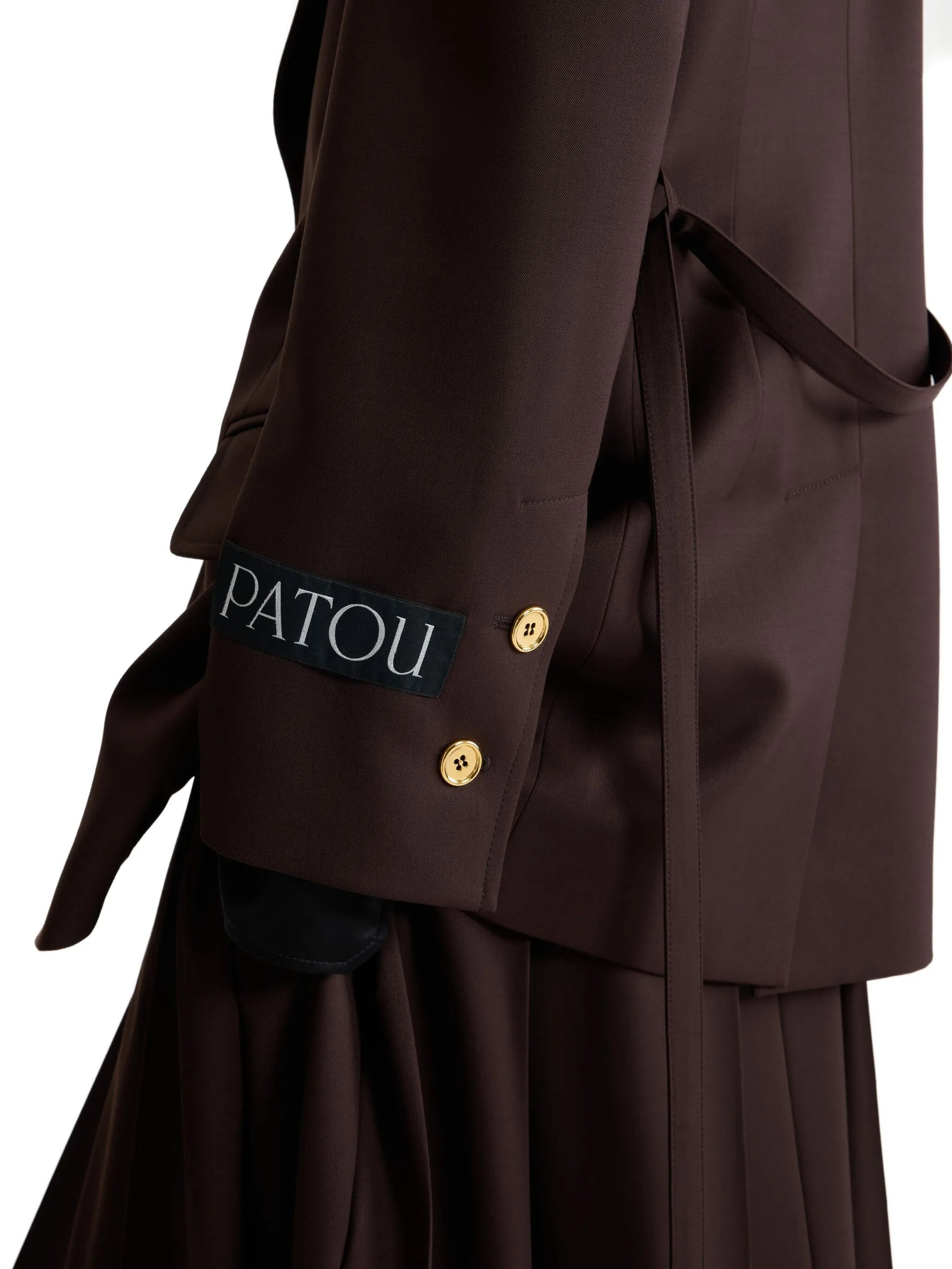 Patou Single-breasted Belted Wool Jacket - 3