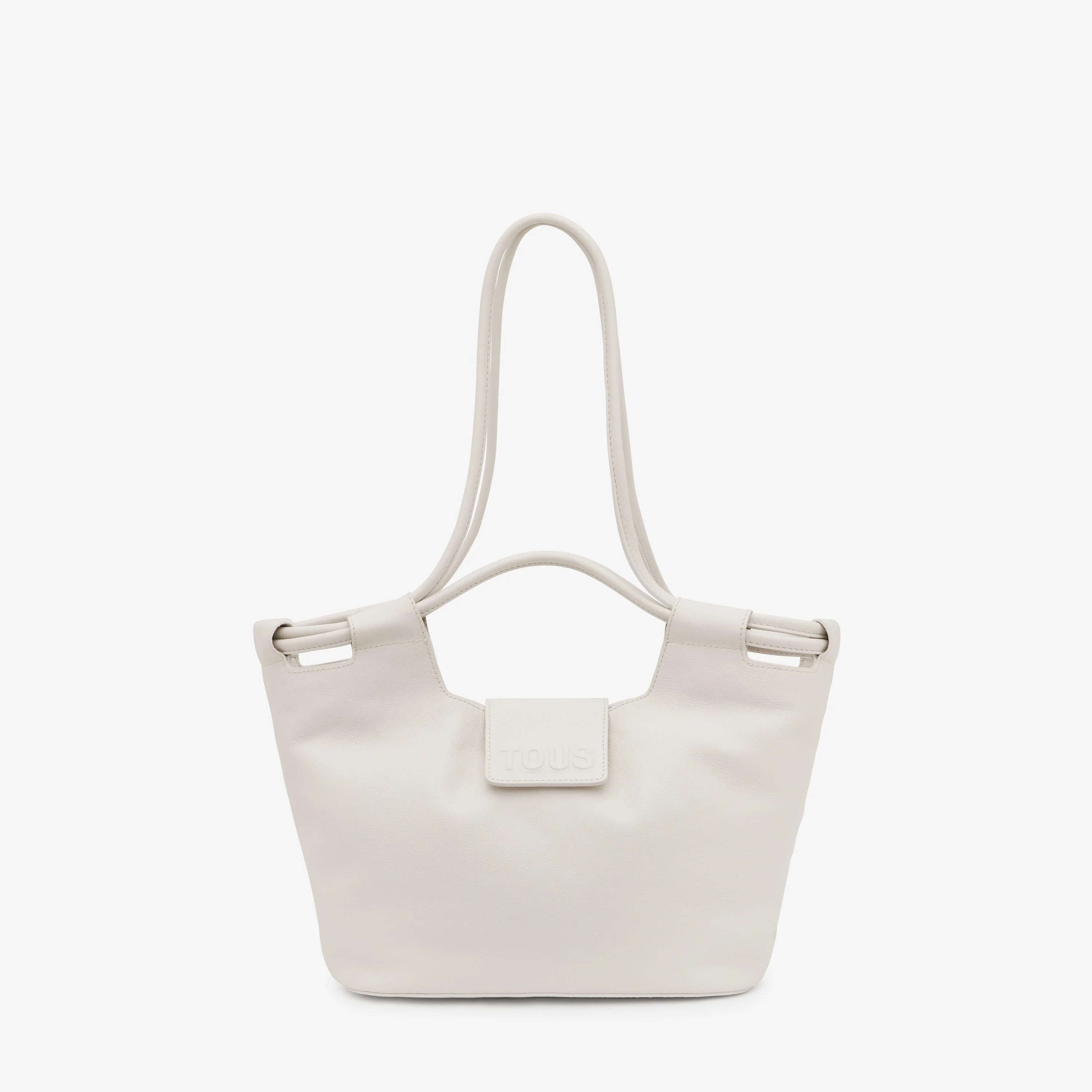 Medium white leather Tote bag TOUS Sun - 1