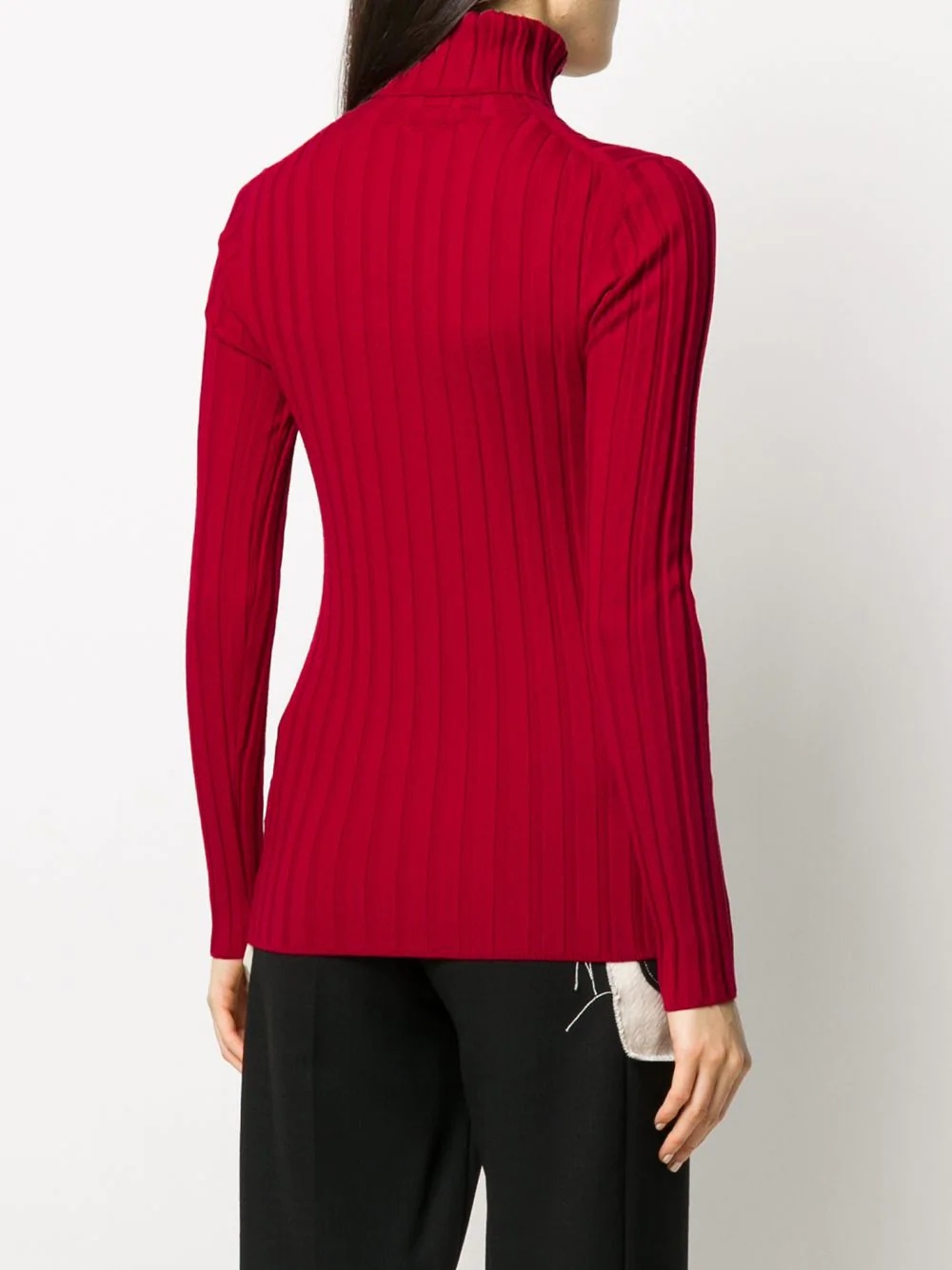 ribbed roll-neck jumper - 4