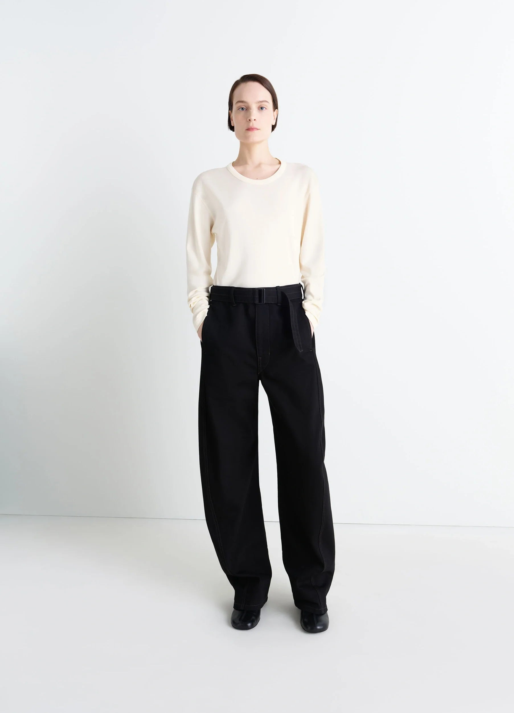 RIB LONG SLEEVE TOP - 3