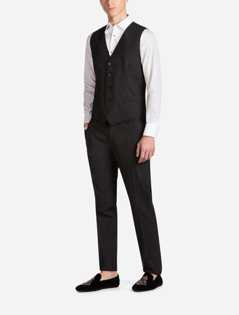 Five button vest in wool 4