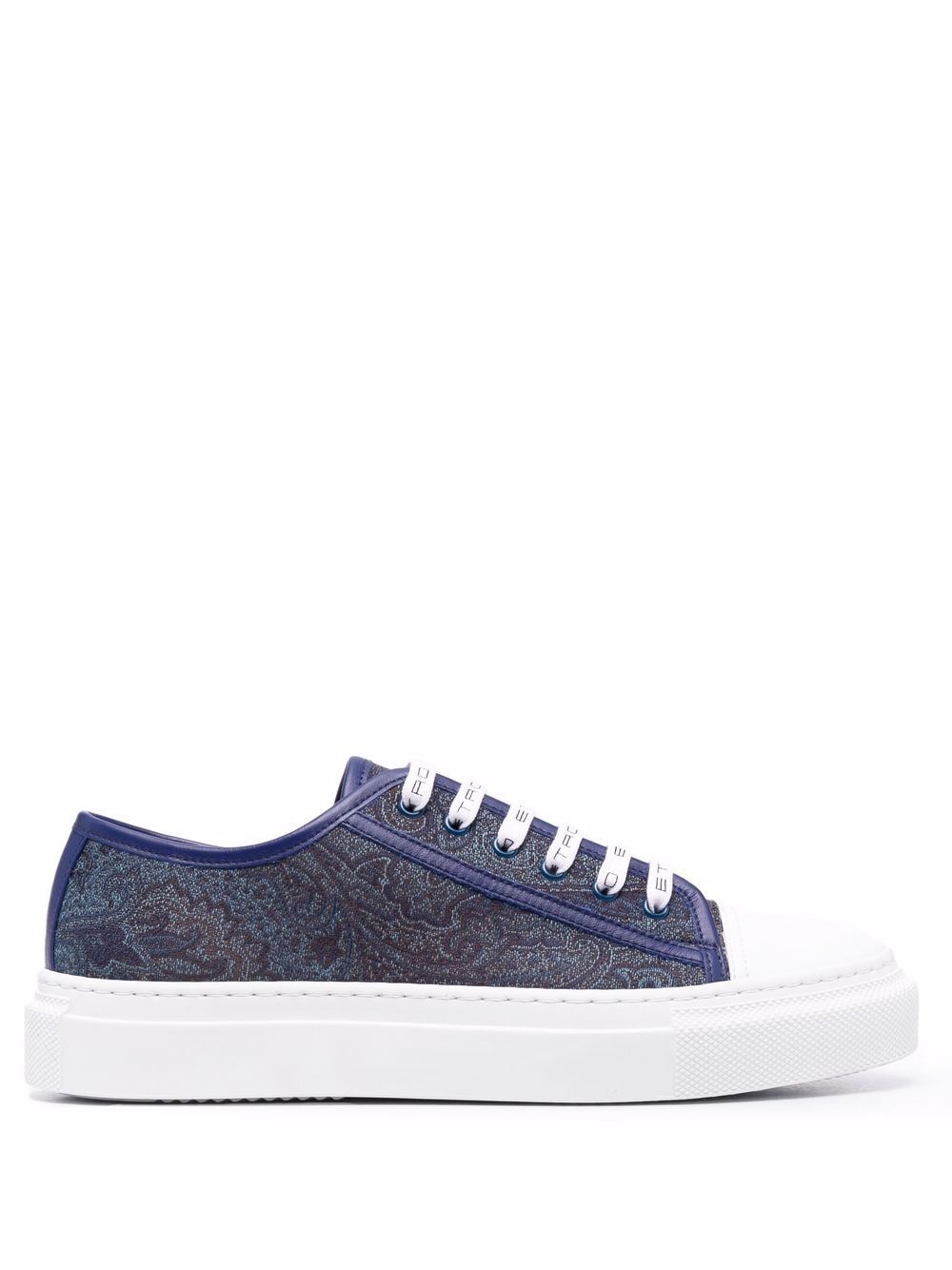 paisley print low-top sneakers - 1