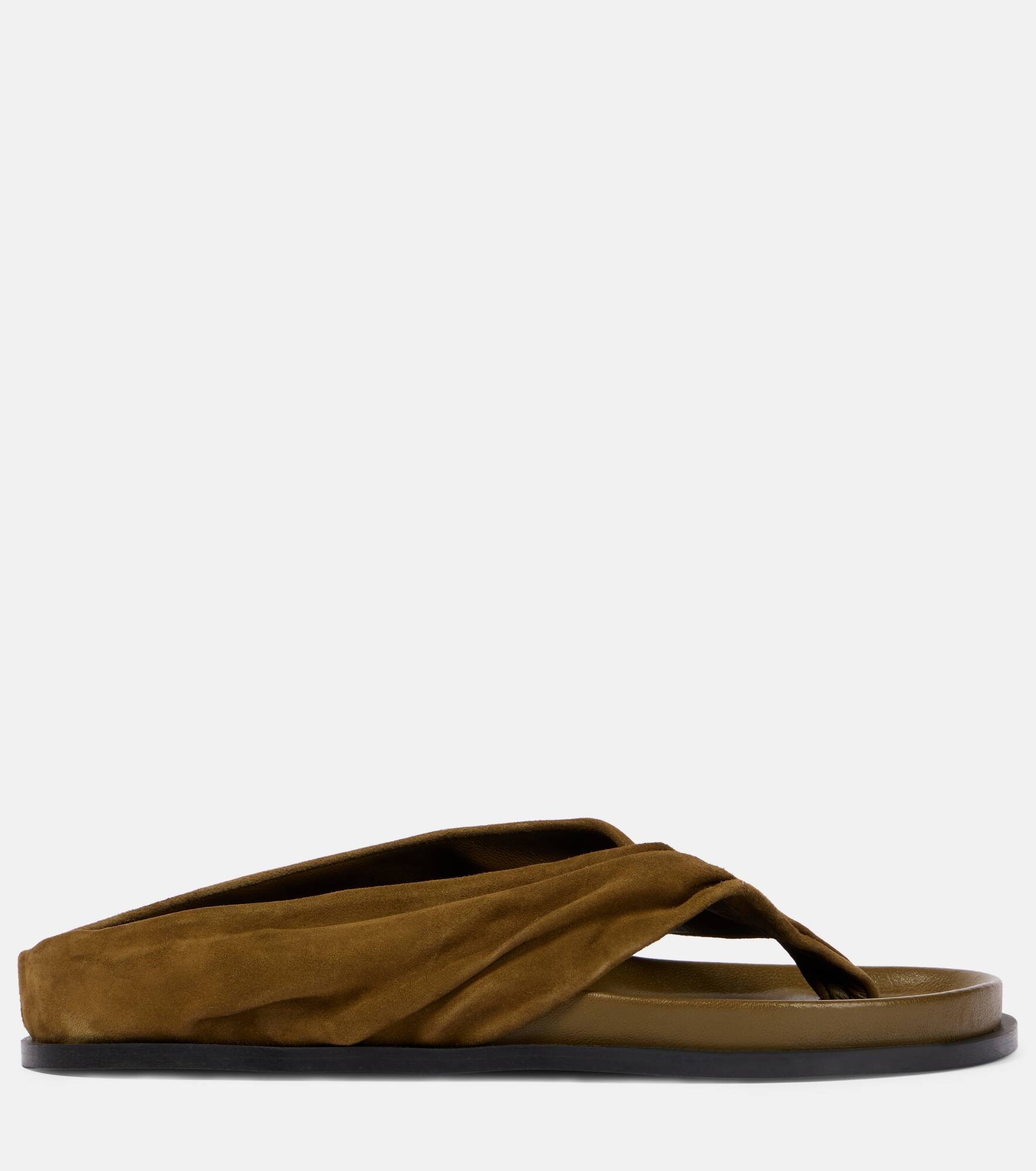 Shaw suede thong sandals - 4