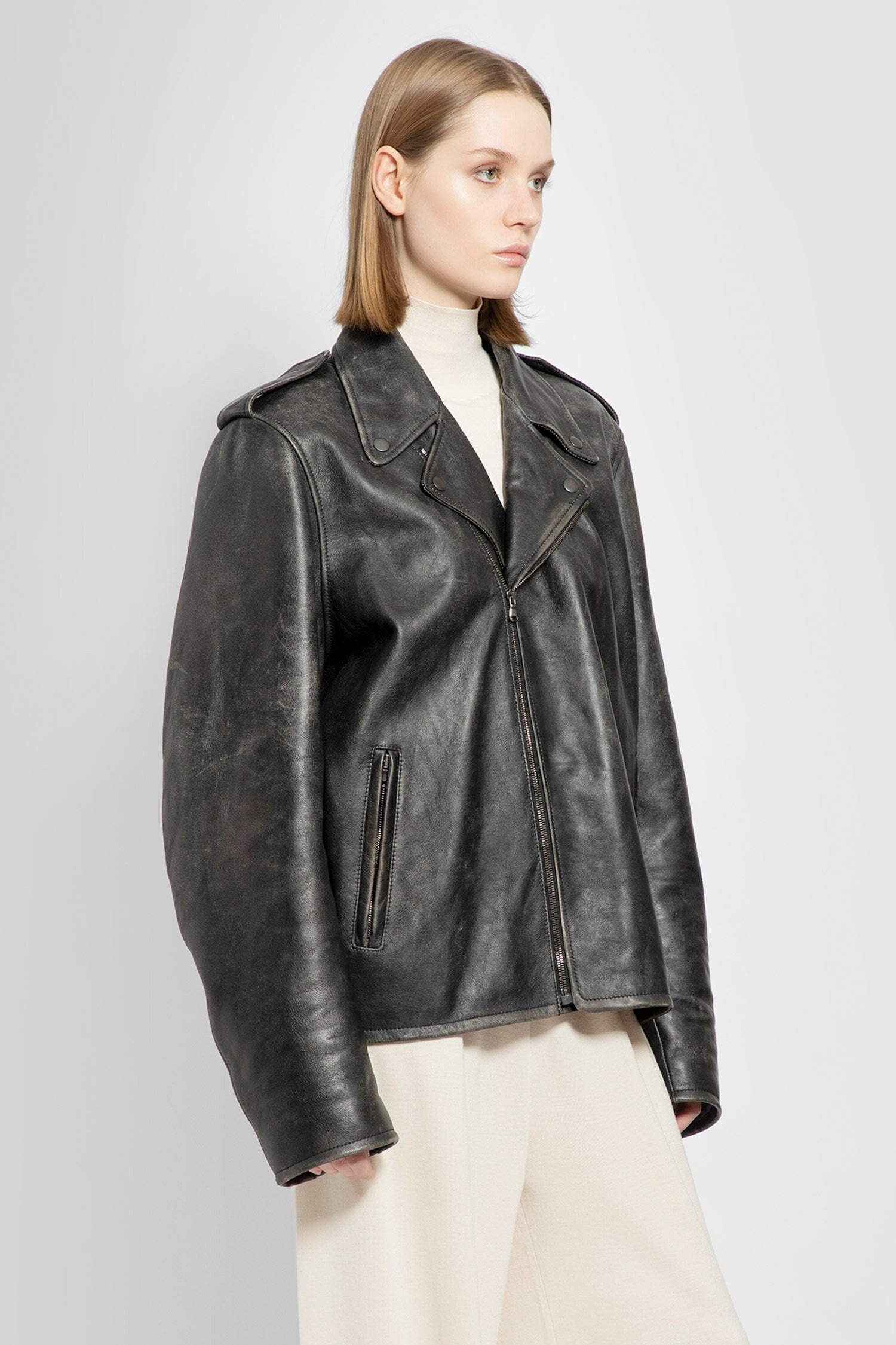 THE ROW WOMAN BLACK LEATHER JACKETS - 2