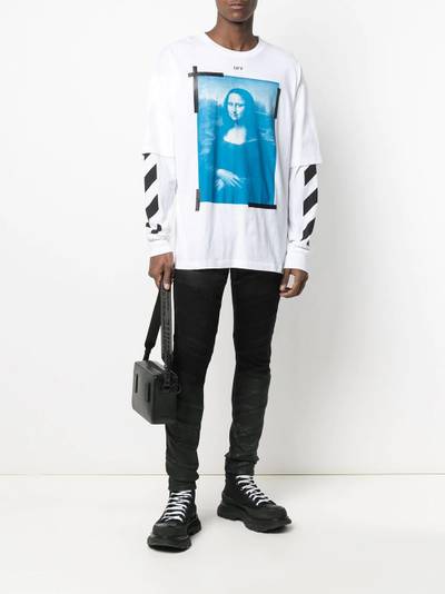 Off-White Mona Lisa graphic-print long-sleeve T-shirt outlook