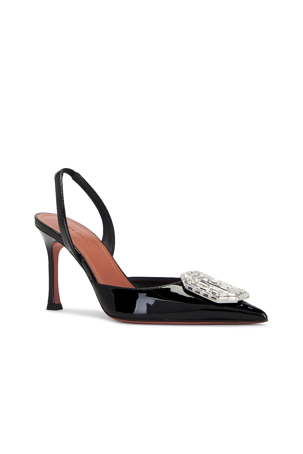 Camelia Sling 90 Pump In Patent Black - 2