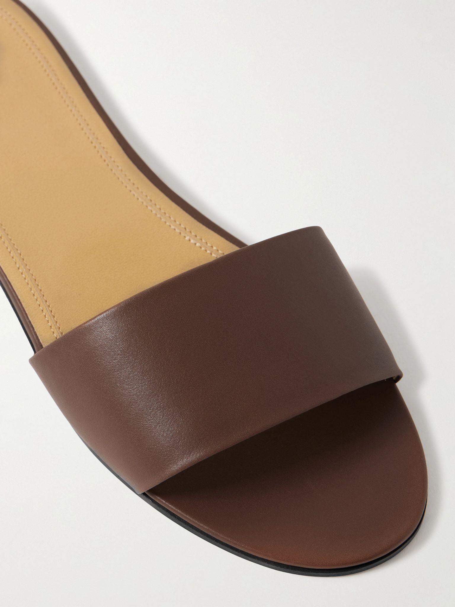 Signum leather slides Brown - 4