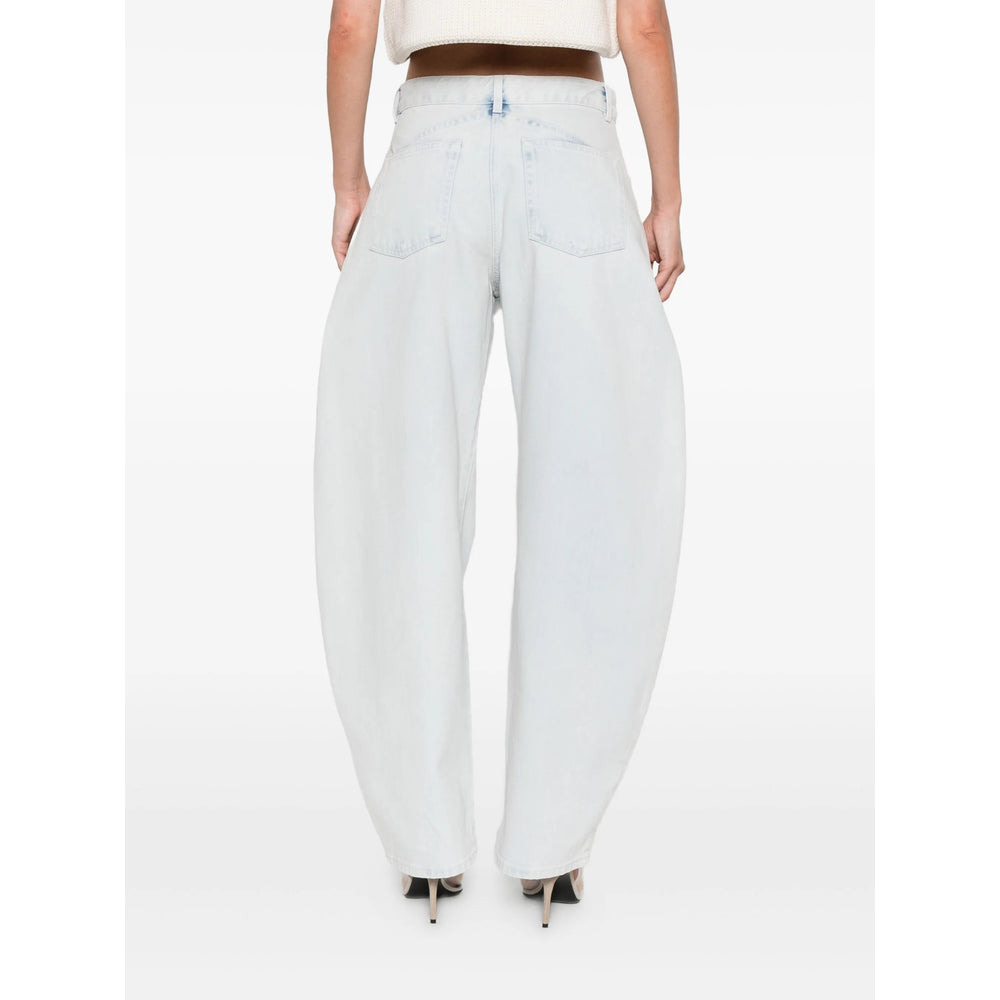 Alaïa Blue Denim - Straight-Leg Jeans Women - 5