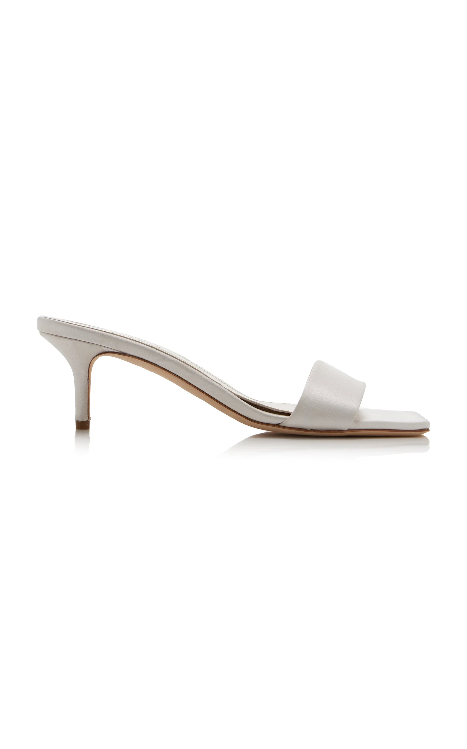 Ilvy Satin Mules white - 1