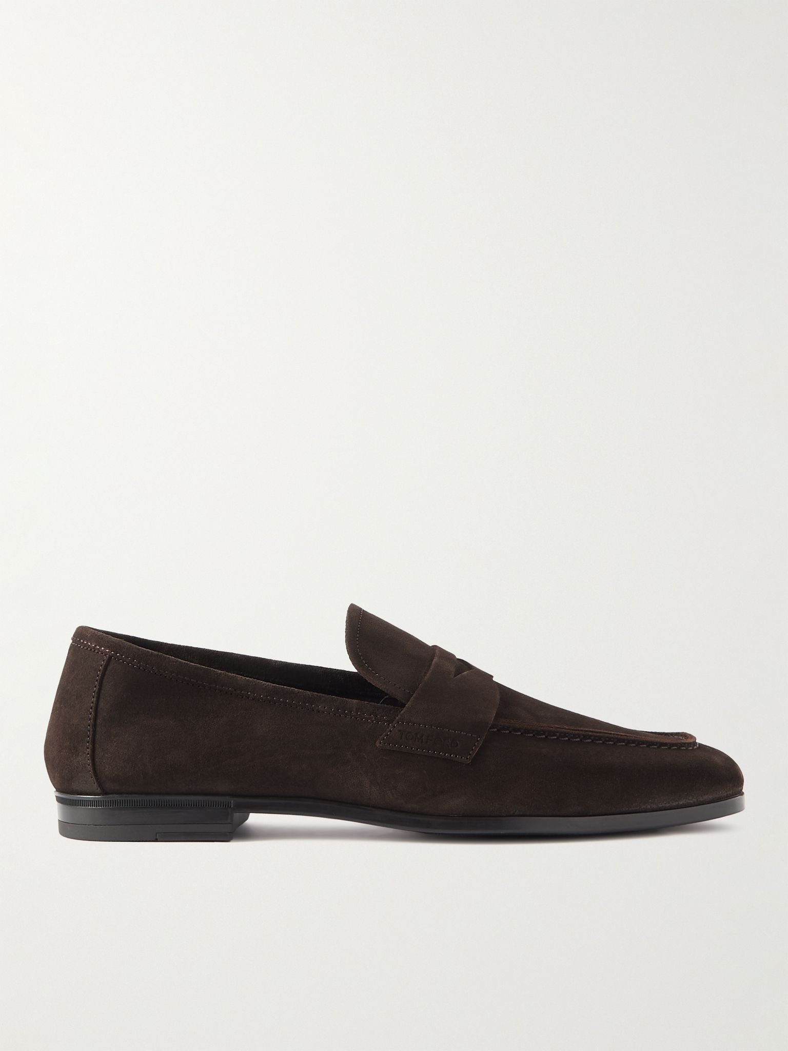 Sean Suede Penny Loafers Dark brown - 1