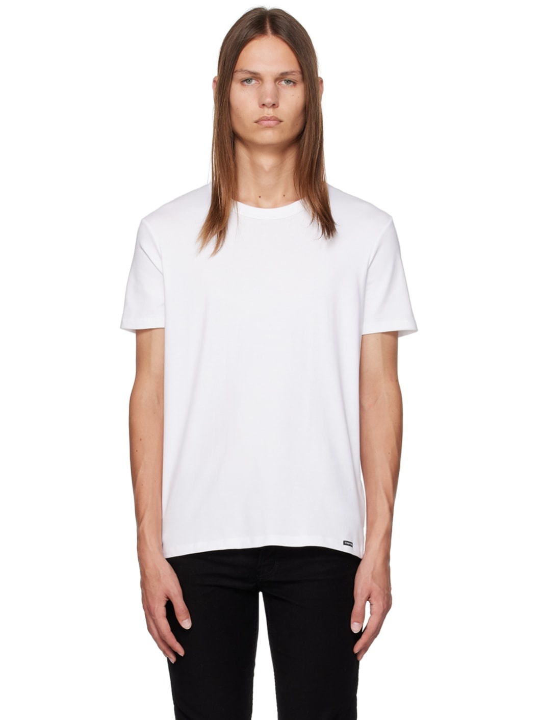 White Crewneck T-Shirt - 1