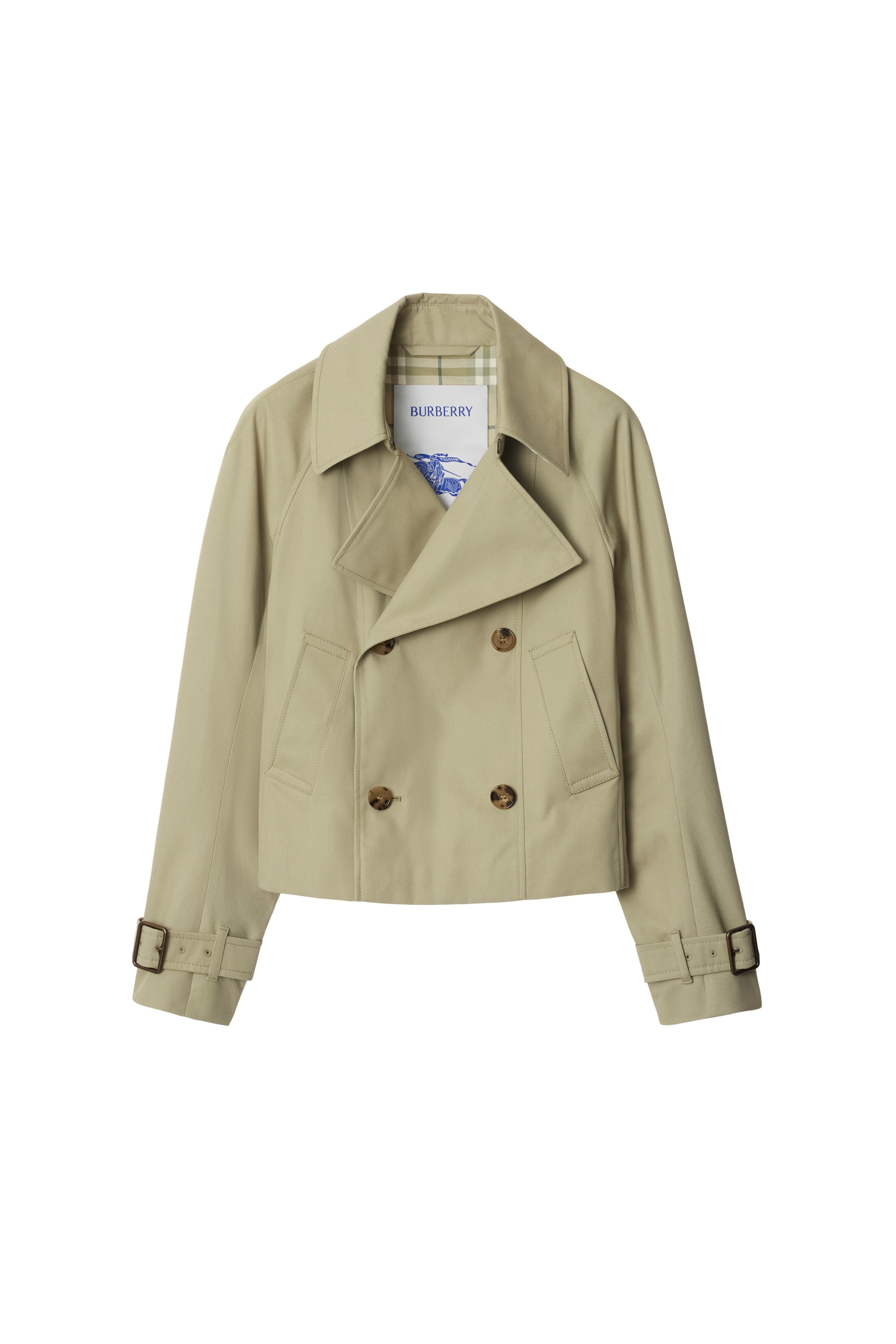 burberry Cotton Blend Trench Jacket in Skylark at Nordstrom - 2