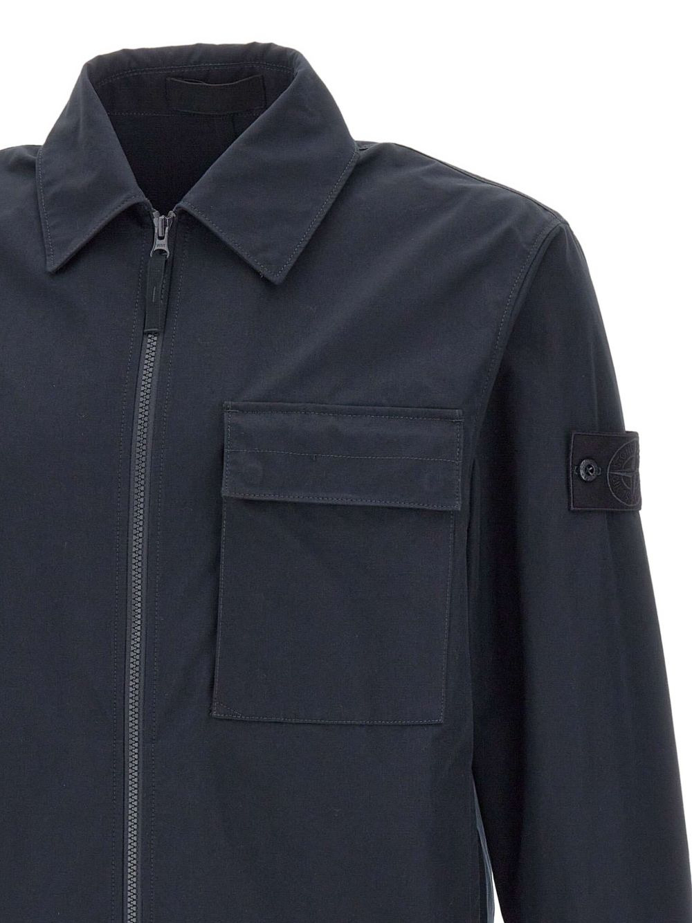 two-way zip chest-pocket jacket - 4