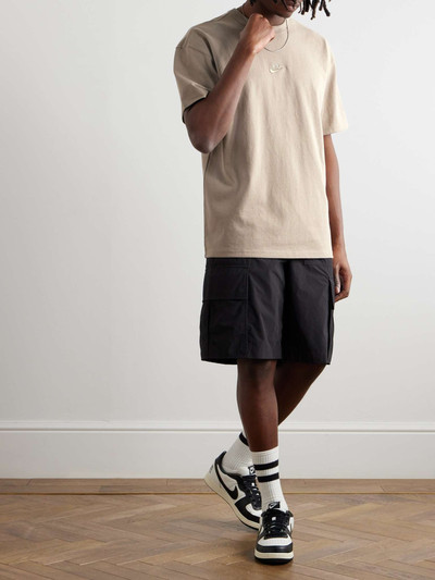 Nike Sportswear Premium Essentials Logo-Embroidered Cotton-Jersey T-Shirt outlook