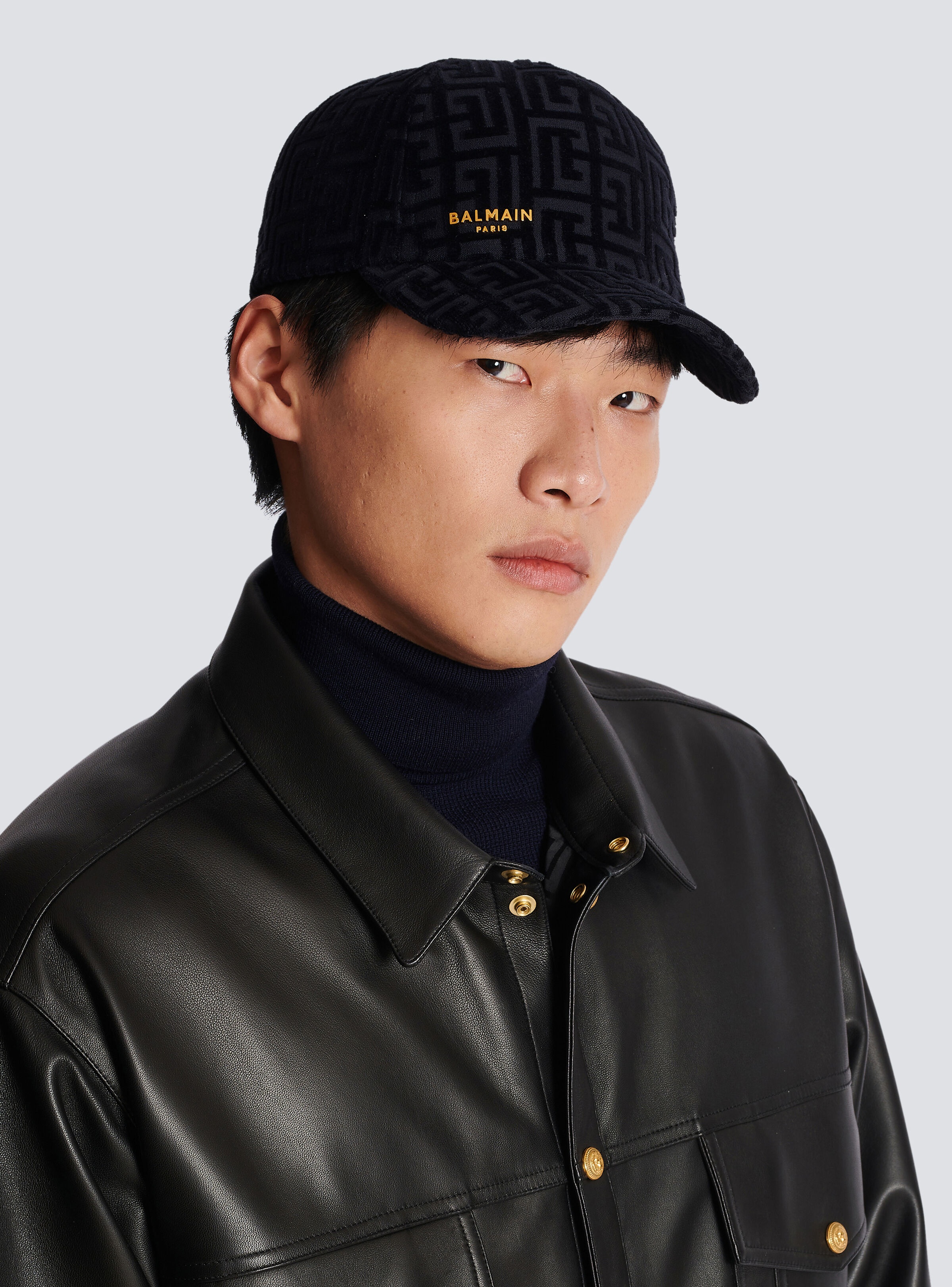 Balmain Paris velvet cap - 6