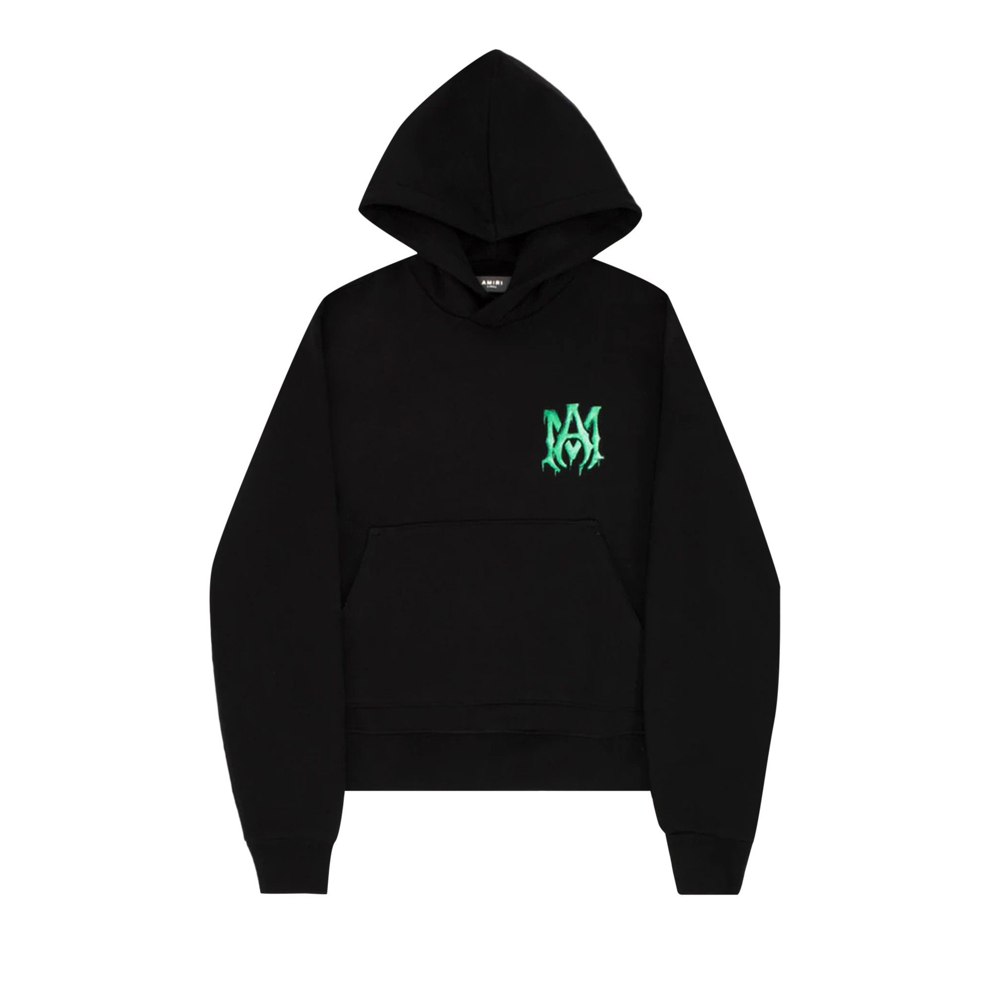 Amiri Watercolor MA Hoodie 'Black/Green' - 1